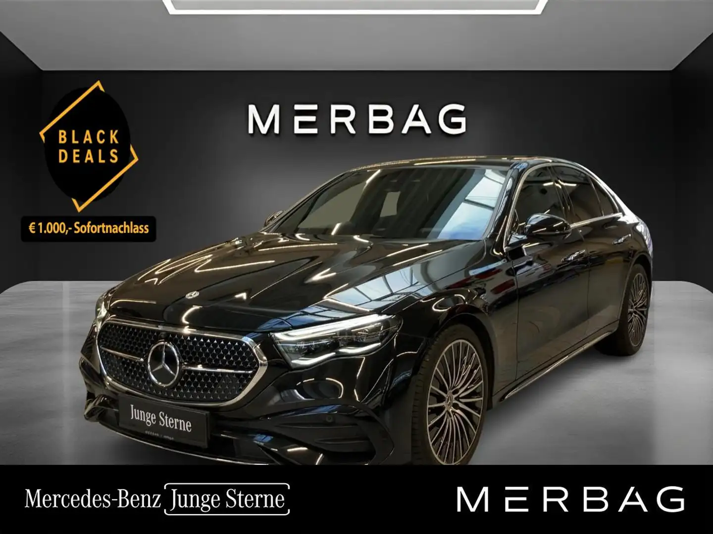 Mercedes-Benz E 220 d Limousine AMG Line Schwarz - 1