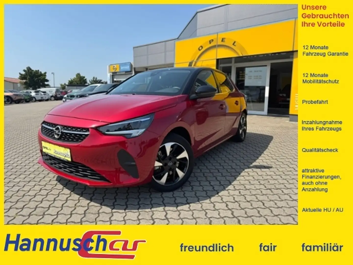 Opel Corsa F e Elegance Rot - 1