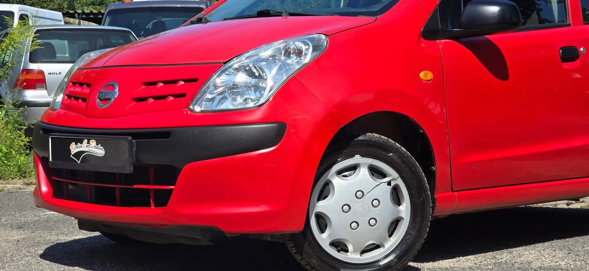 Nissan Pixo *TÜV NEU*ERST 94 TKM*KLIMA*ALLWETTER*SERVICE Rood - 1