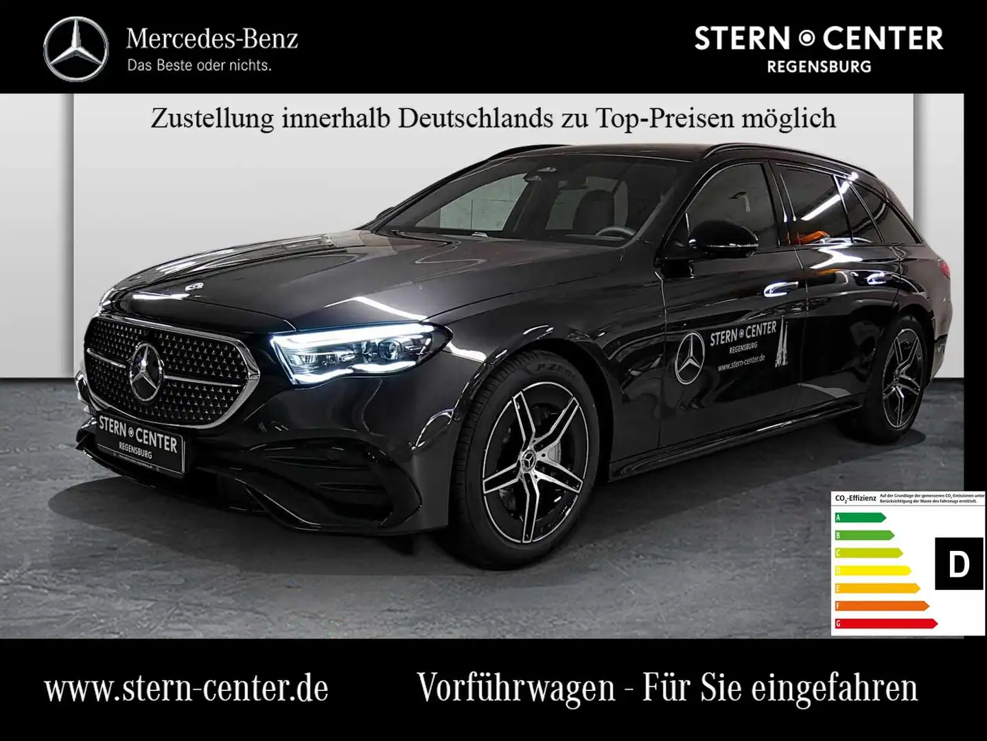 Mercedes-Benz E 220 d T+AMG+DISTRONIC+NIGHT+PANO+360°+MEMORY++ Grigio - 1