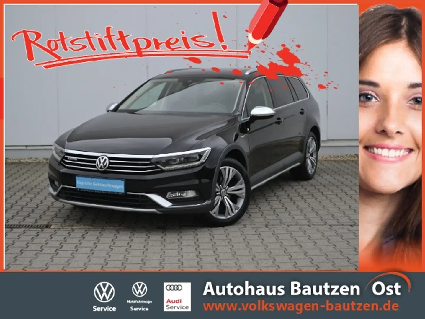 Volkswagen Passat Alltrack 2.0 TDI 190 PS 4Motion DSG AHK/PANORAMA/LED/18-ZO Schwarz - 1