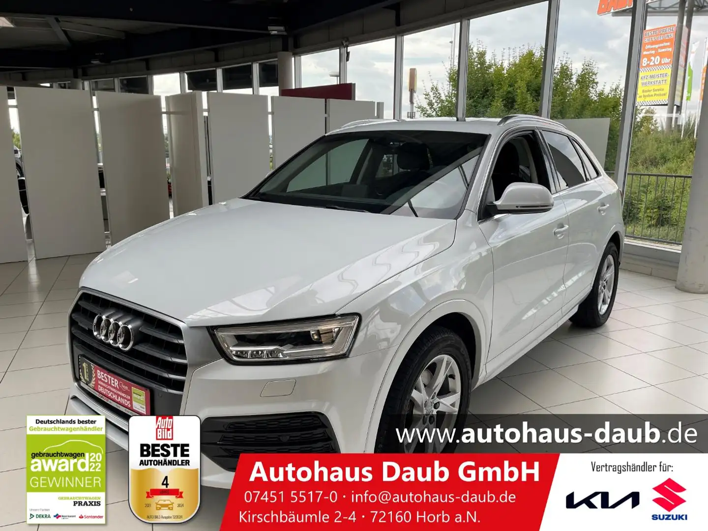 Audi Q3 2.0TFSI sport quattro+Navi+LED+Sitzheizung+++ Weiß - 1
