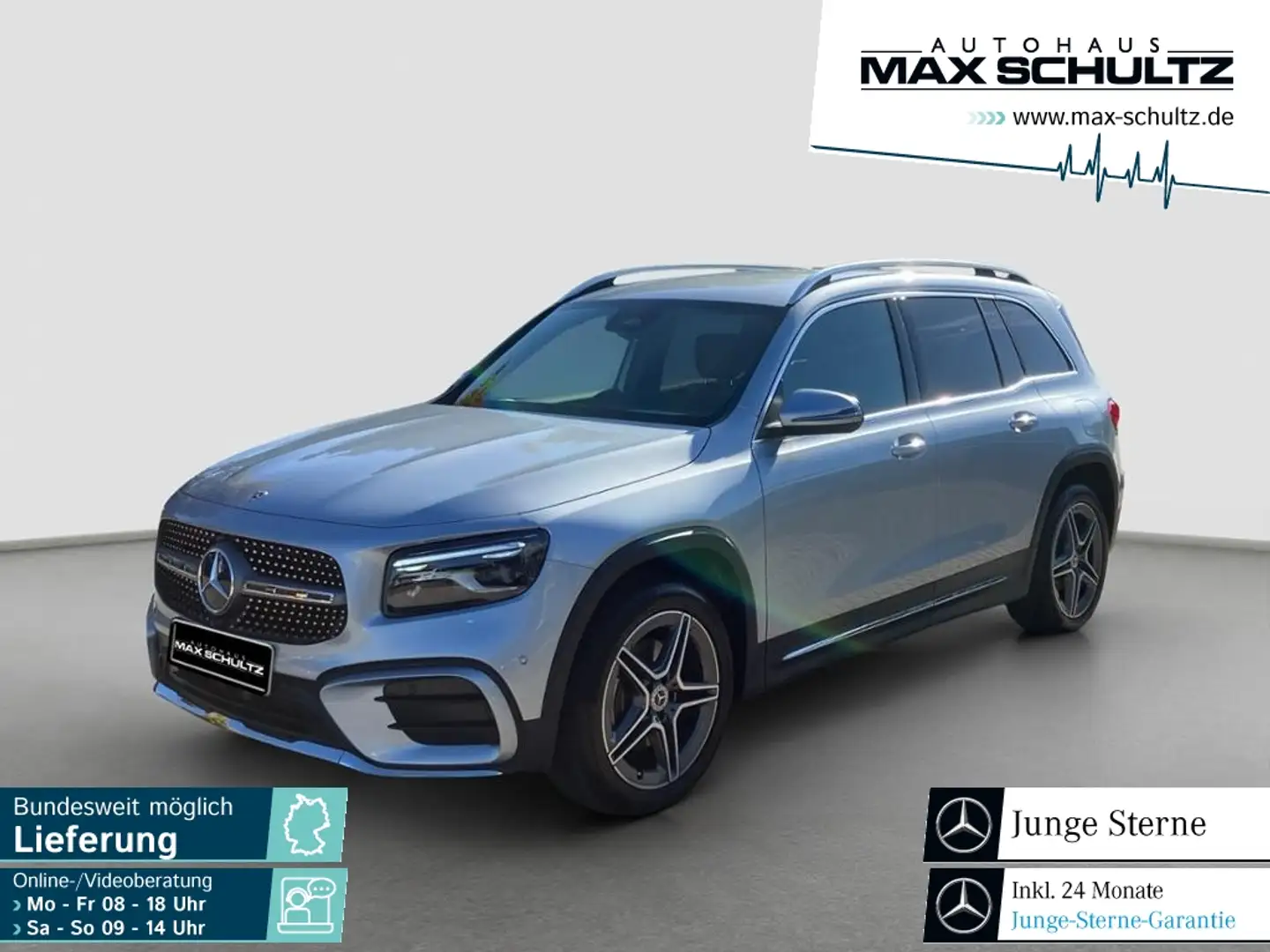 Mercedes-Benz GLB 200 d *AHK*KeyLess*PDC*SpurH*LED*el.Heck*SHZ Plateado - 1
