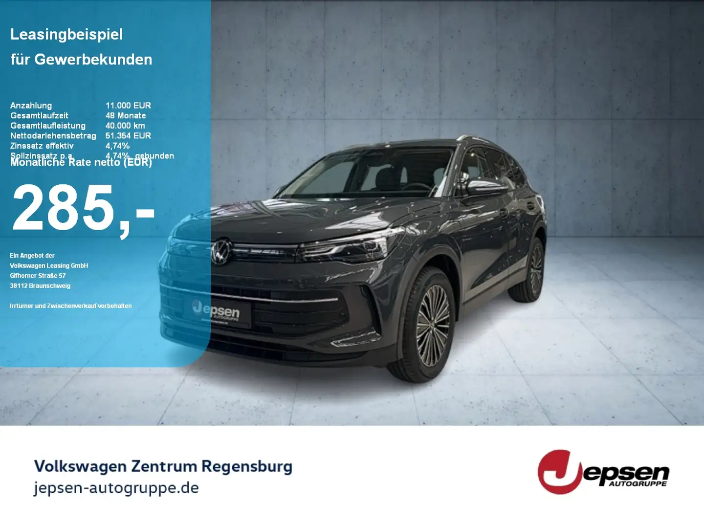 Volkswagen Tiguan Life 1.5 eHybrid DSG | LAGERWAGEN | AHK Gris - 1