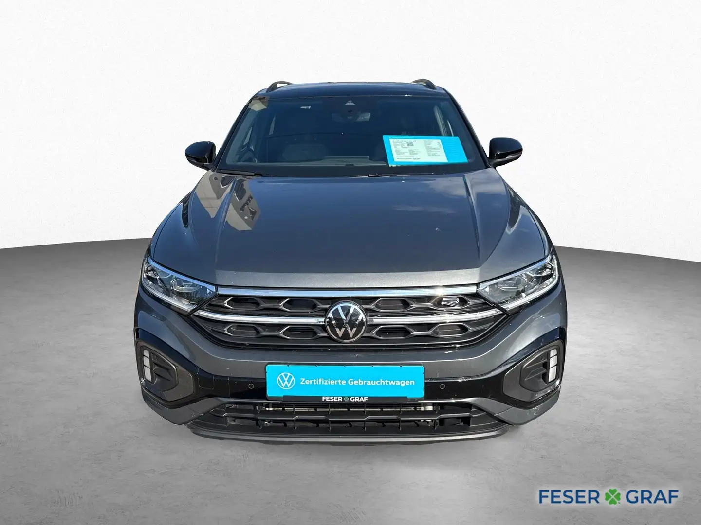 Volkswagen T-Roc 1.5 TSI DSG R-Line BLACK KAM NAVI ACC APP Grijs - 2