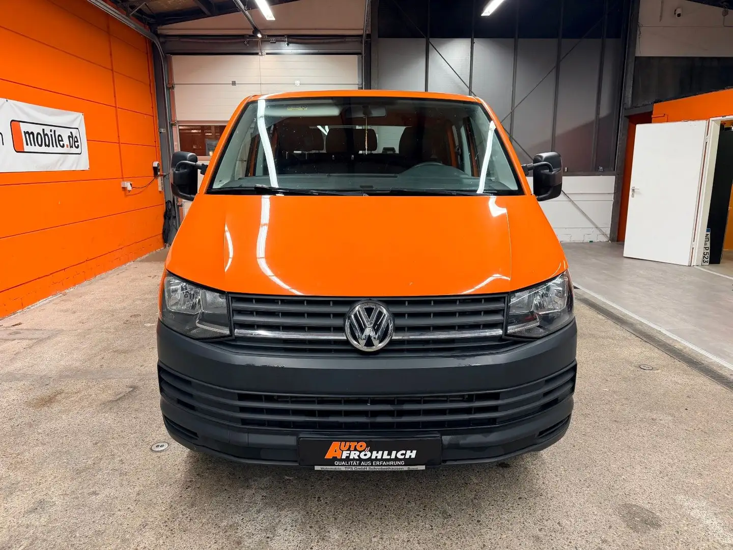 Volkswagen T6 Transporter T6 2.0 TDI DSG Pritsche Doka Lang Klima Standhei Orange - 2