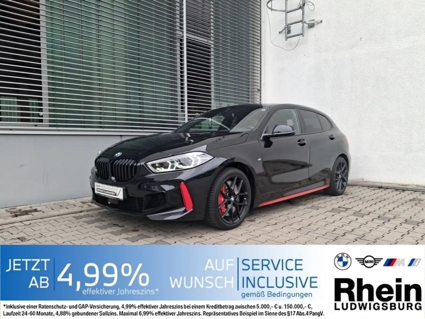 BMW 128 ti LED Navi DrivAss H&K HUD SHZ PDC Noir - 1