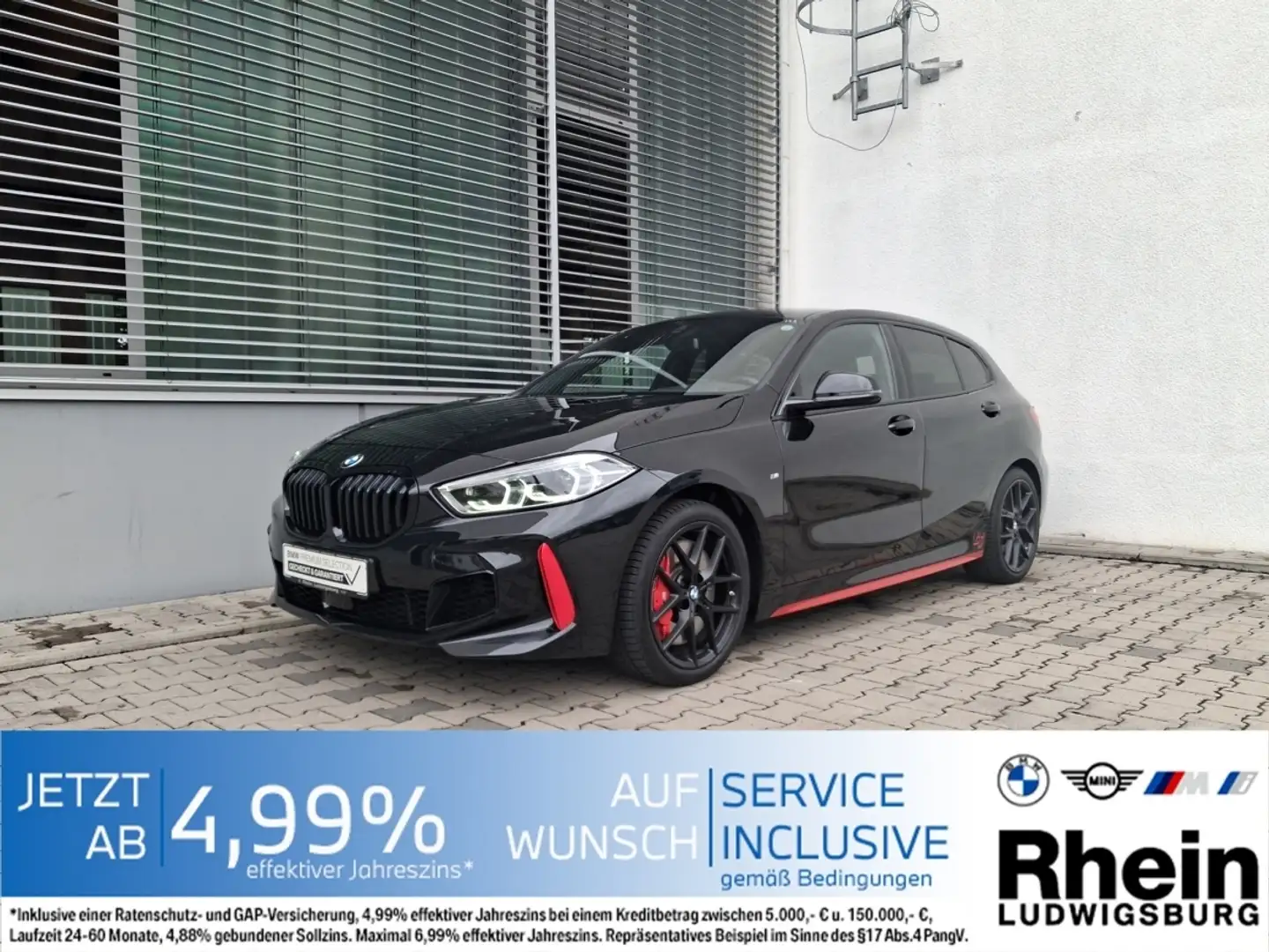 BMW 128 ti LED Navi DrivAss H&K HUD SHZ PDC Negru - 1