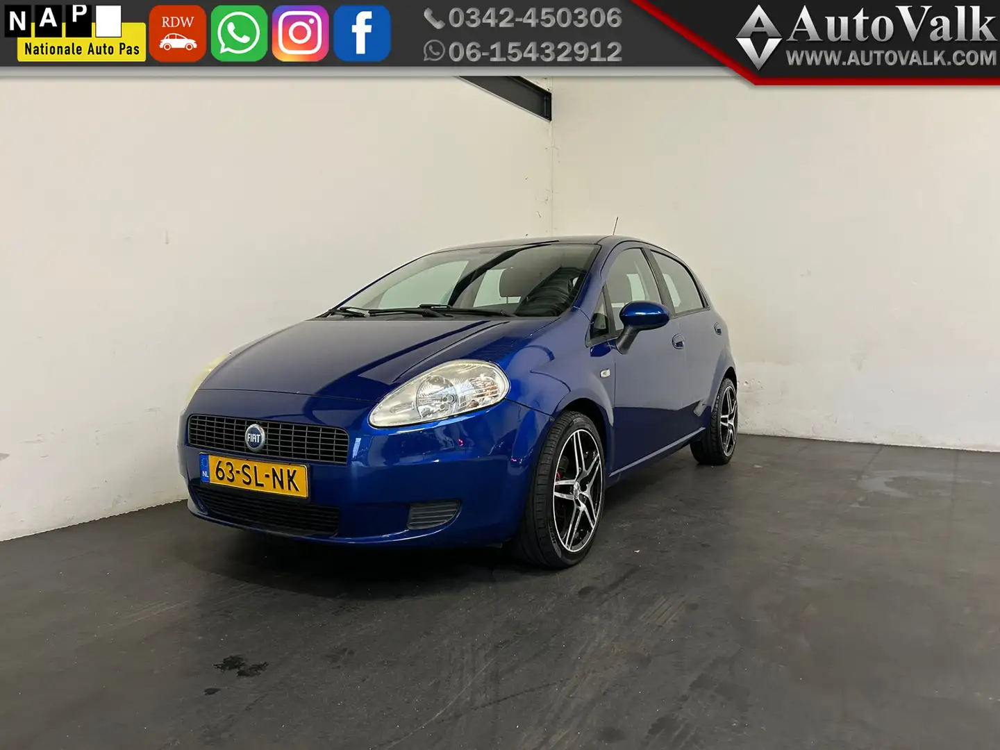 Fiat Grande Punto 1.4 Edizione Prima Blauw - 1