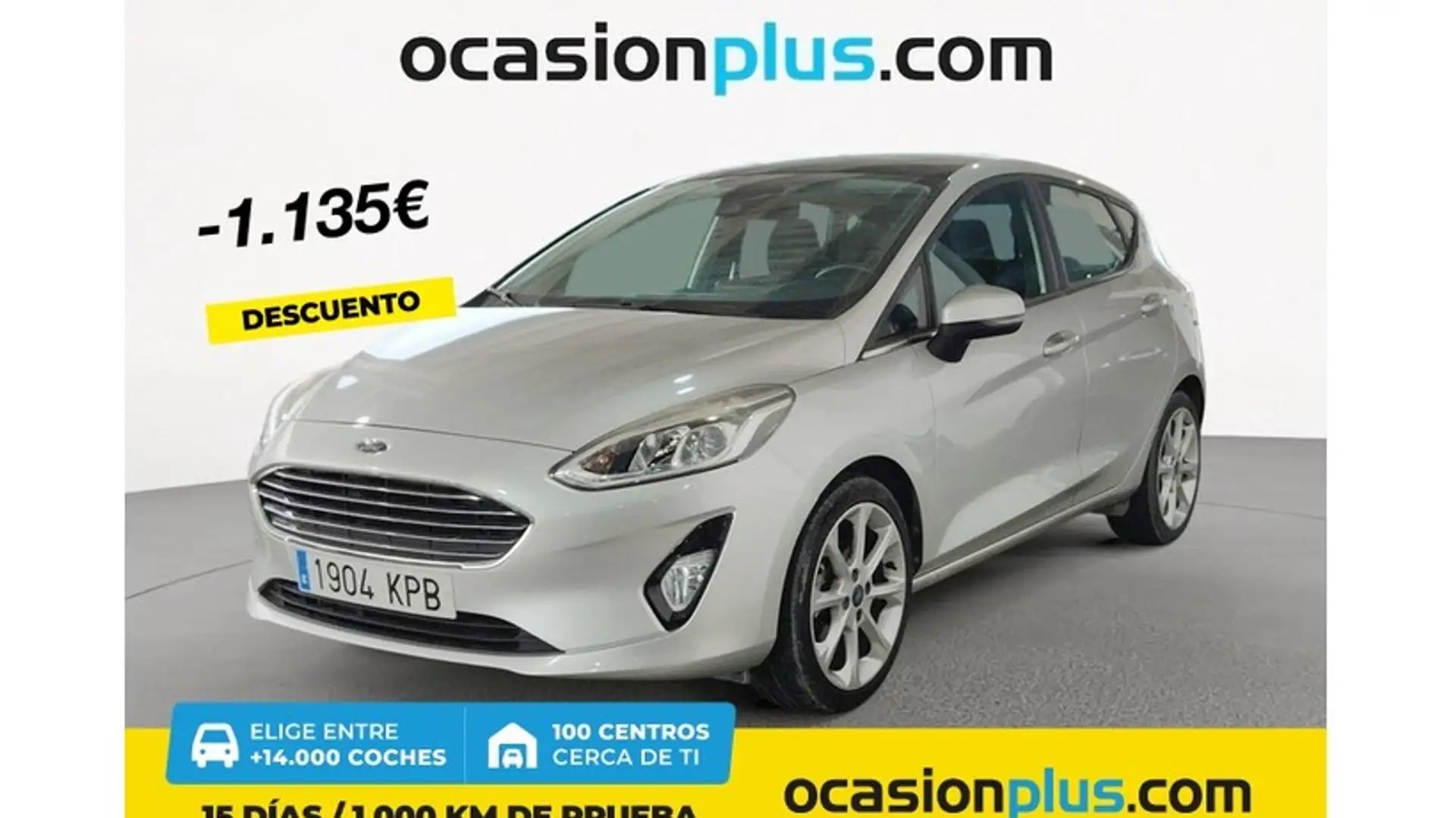 Ford Fiesta 1.0 EcoBoost S/S Titanium 100 Plateado - 1