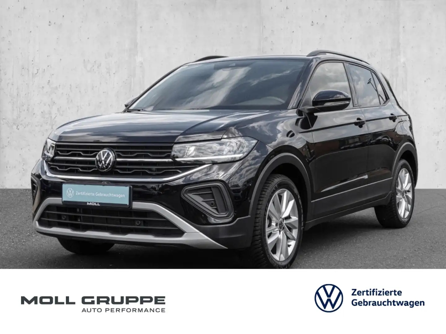 Volkswagen T-Cross 1.0 TSI DSG Life MATRIX NAVI ALU Schwarz - 1