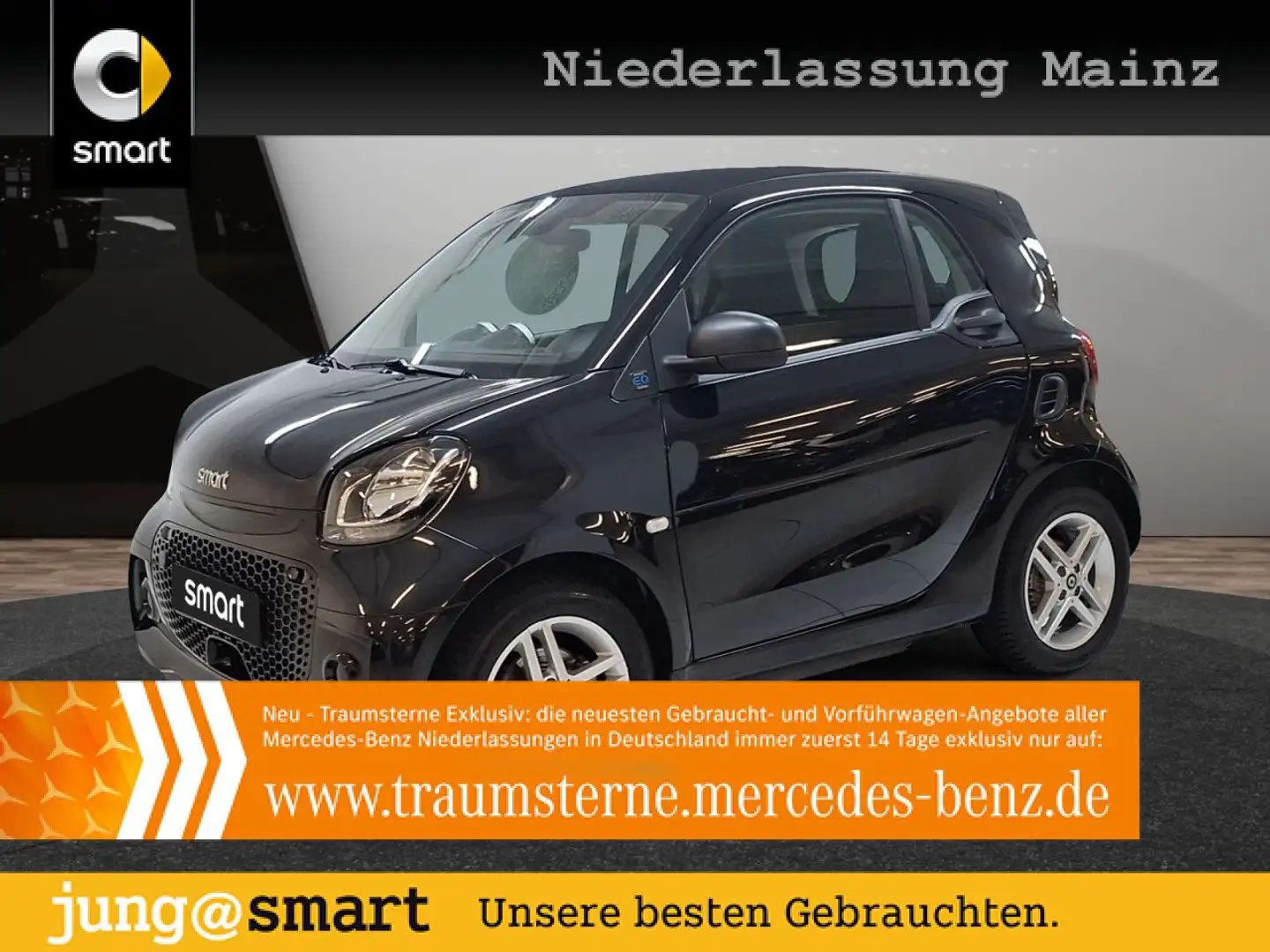 smart forTwo EQ 60kWed cool&Audio SHZ Navi Tempom Klima Noir - 1