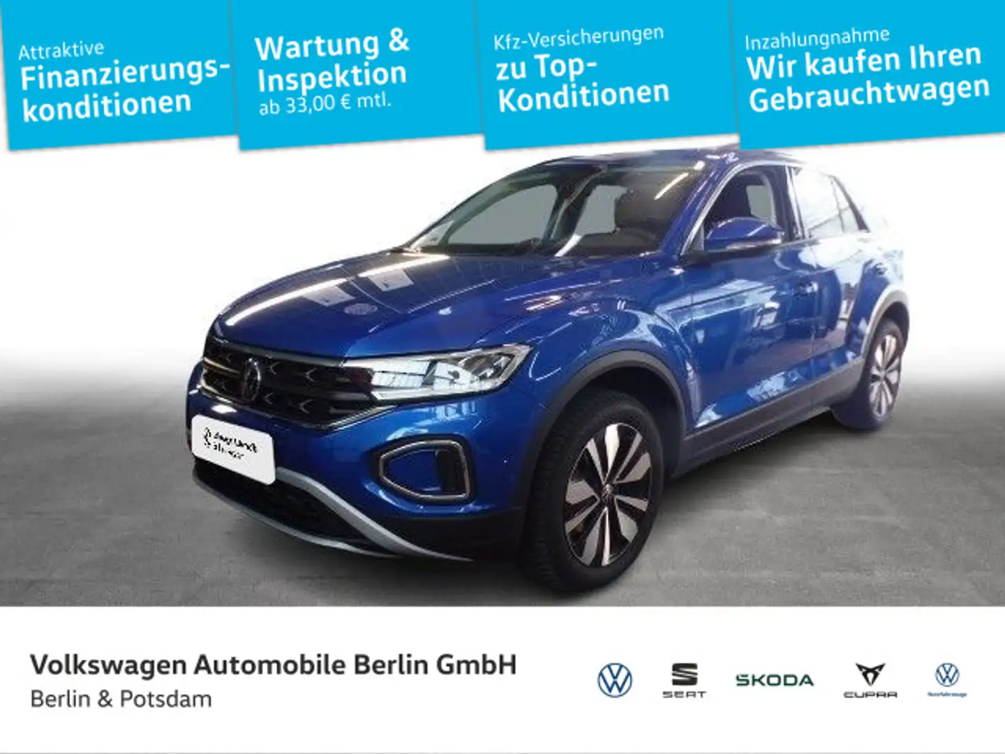 Volkswagen T-Roc 1.5 TSI Move AHK Navi LED APP Keyless Blau - 1