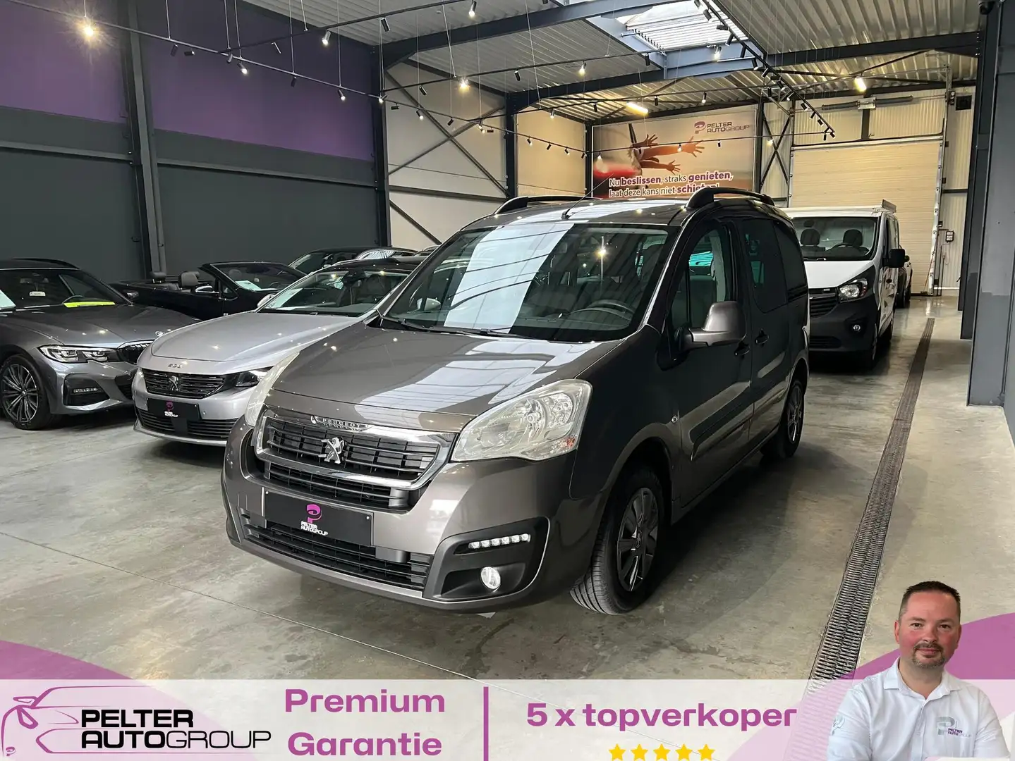 Peugeot Partner 1.2i PureTech 5-Zitpl. Cruise Control Topstaat Grigio - 1