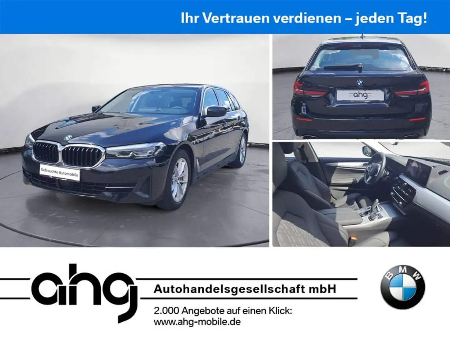 BMW 530 dA xDrive Touring Standheizung ACC Sitze el. Schwarz - 1
