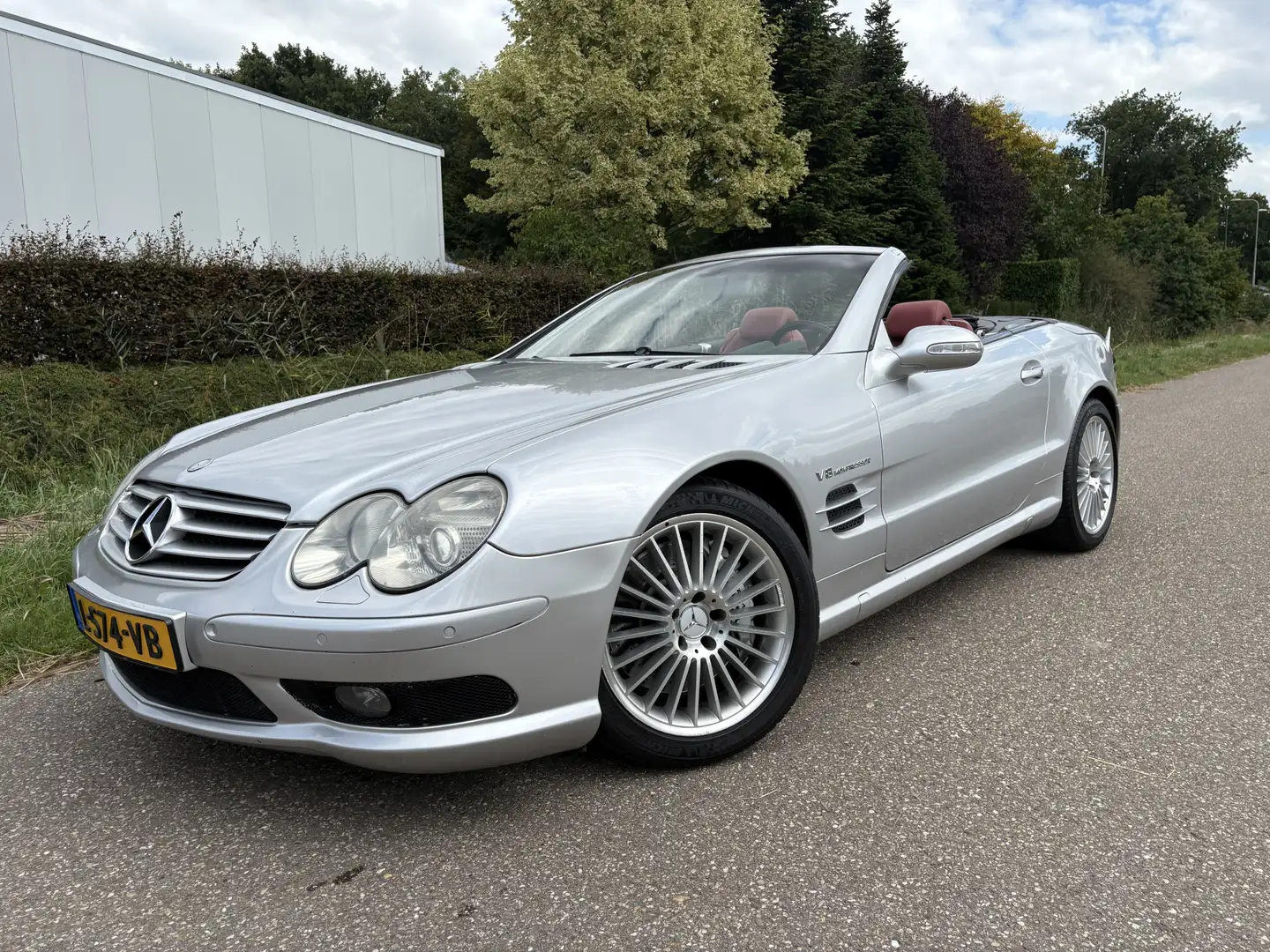 Mercedes-Benz SL 55 AMG AUTOMAAT / KEYLESS / BOSE / NAVI Grijs - 1
