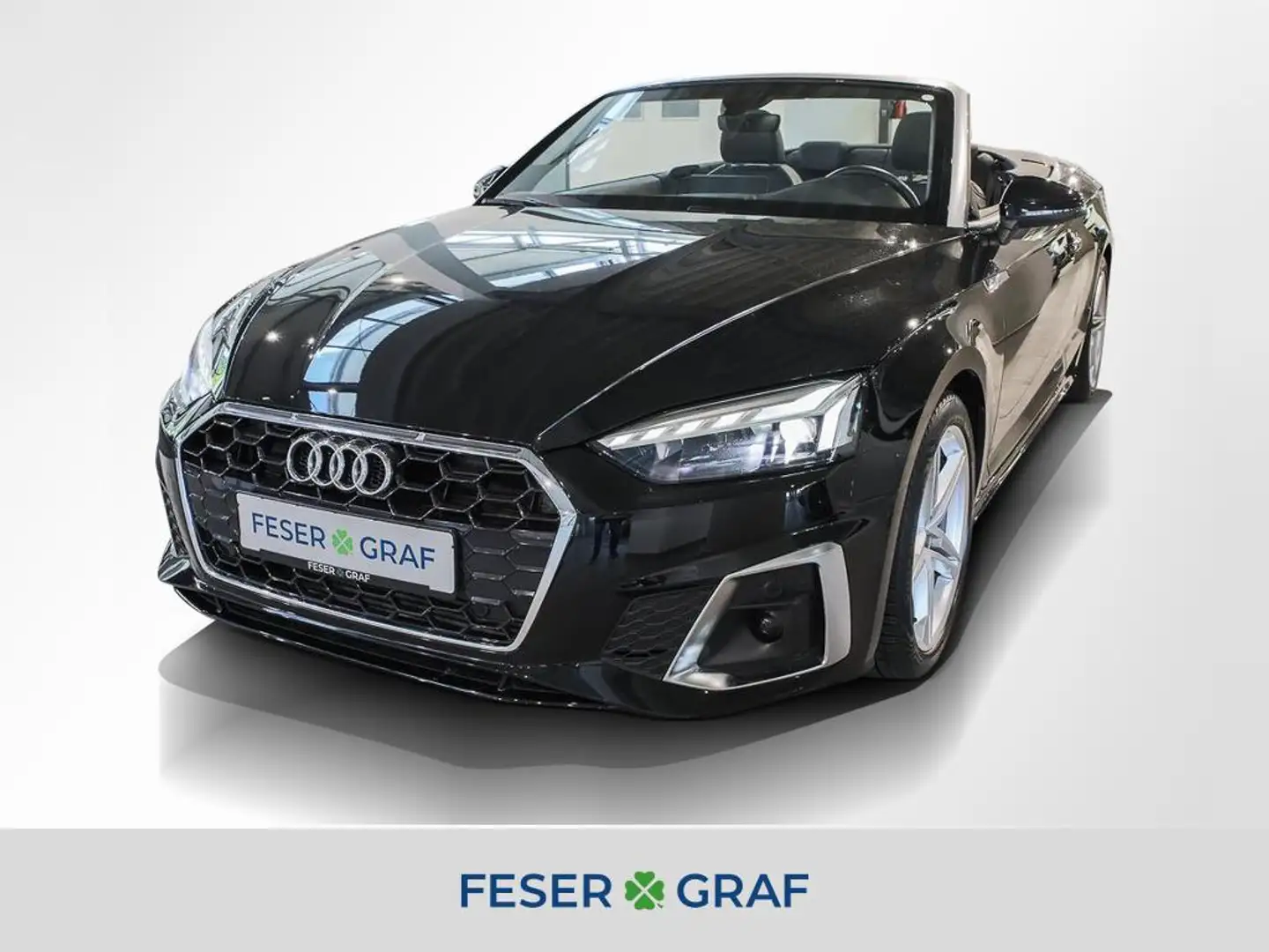 Audi A5 Cabriolet 40 TFSI S line Navi PDC Matrix RüKa Sitz Schwarz - 1