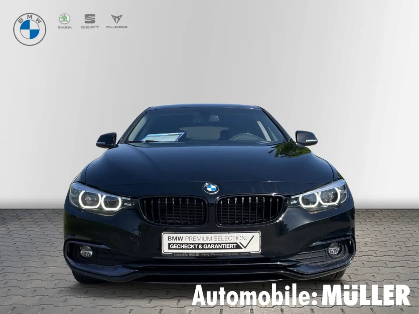 BMW 418 Gran Coupe d Sport Line LED Navi AHK DAB Чорний - 2