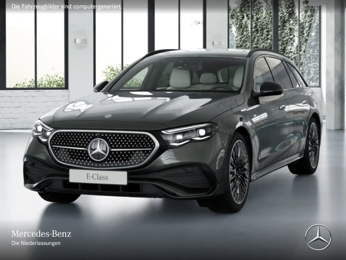 Mercedes-Benz E 300 e T Hybrid AMG Fahrass 360° Burmester Distr. Grau - 2