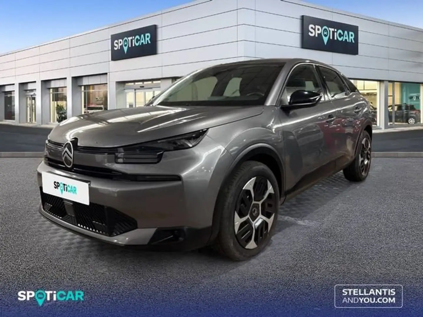 Citroen C4 Hybrid 136 e-DCS6 Plus Gris - 1