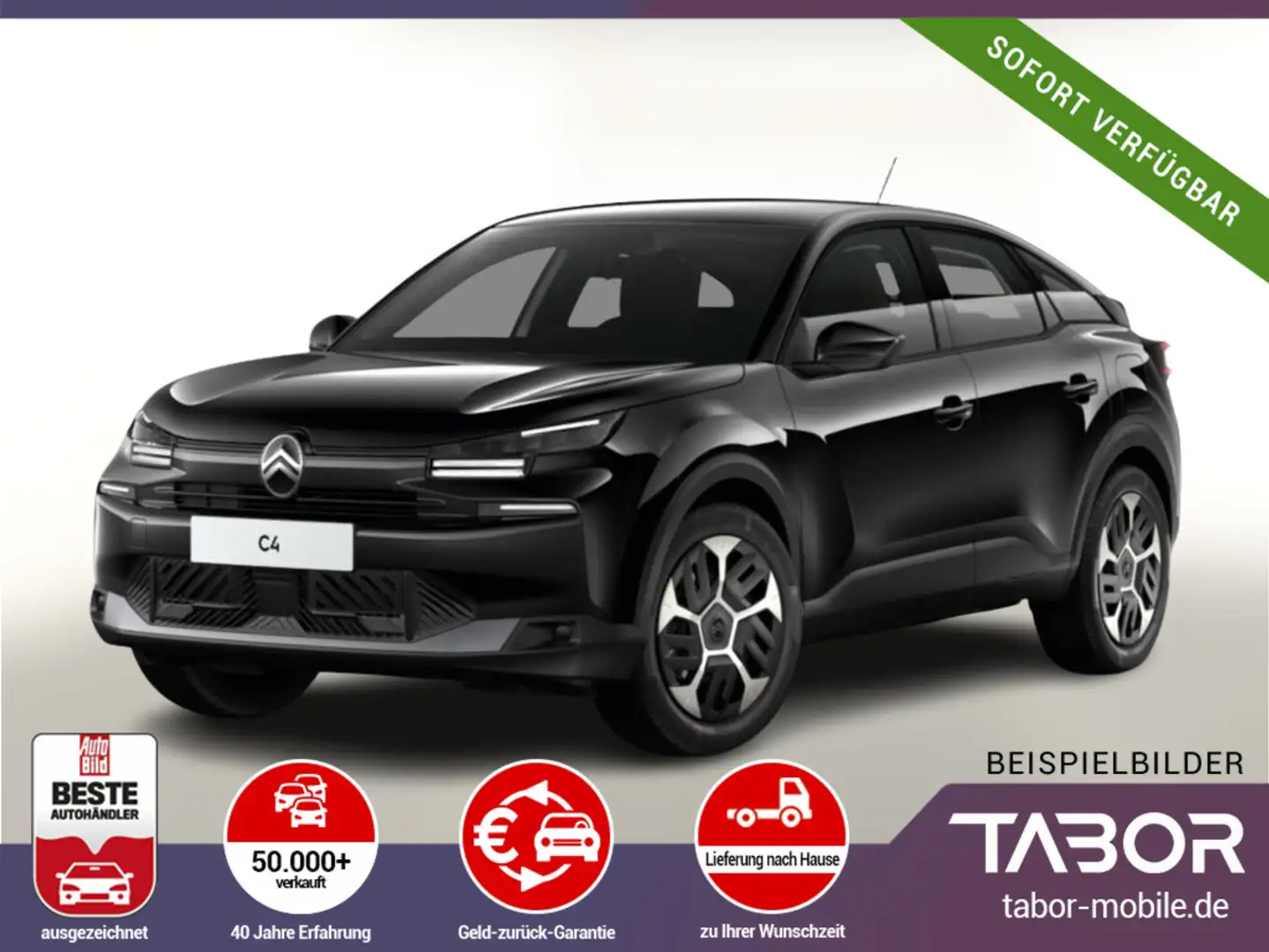 Citroen C4 MHEV 145 eDSC6 PLUS FACELIFT Nav Kam PDC LED Noir - 1