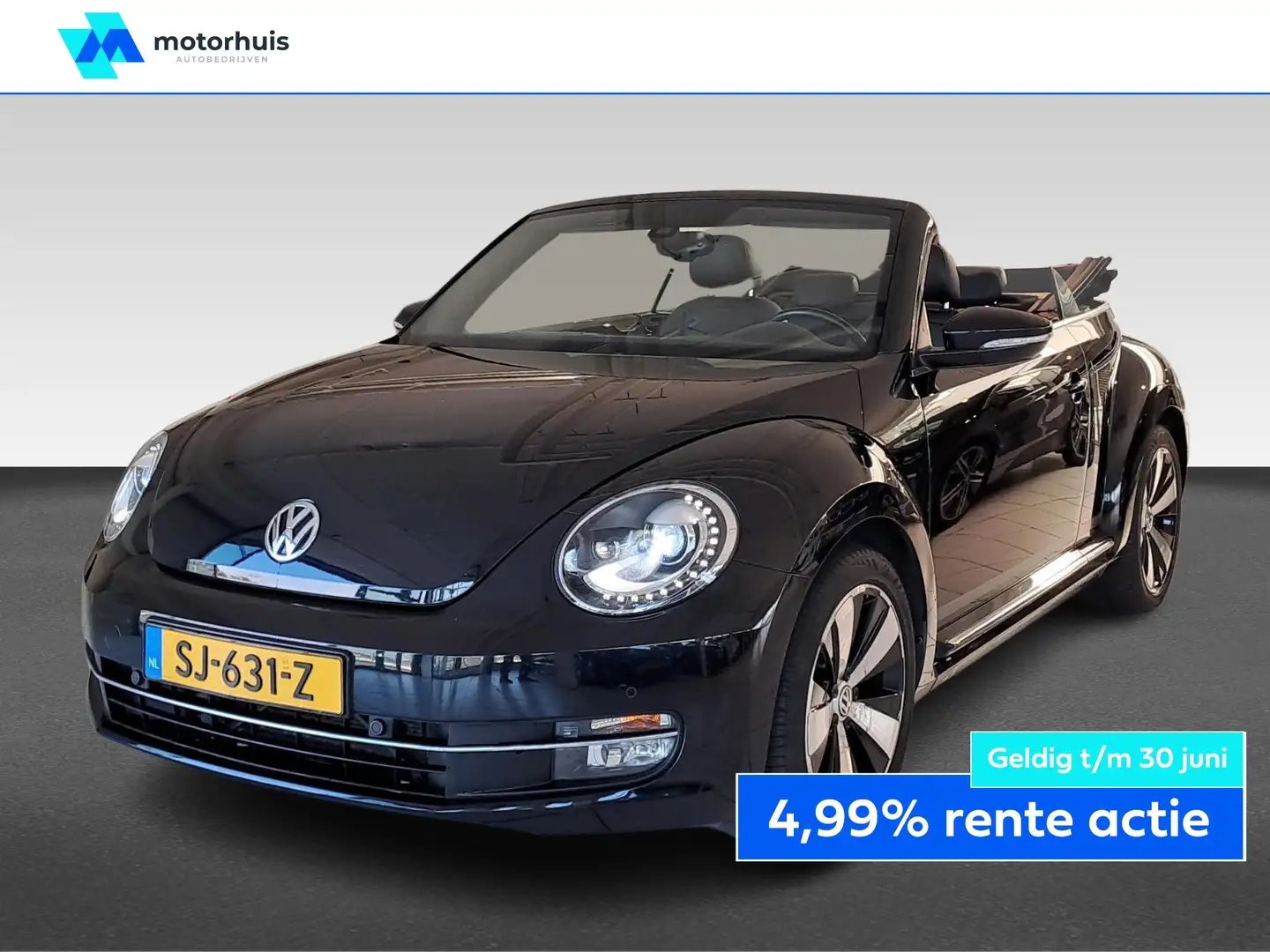 Volkswagen Beetle Cabrio 1.2 TSI 105PK DESIGN LED LEDER FENDER SOUND Zwart - 1