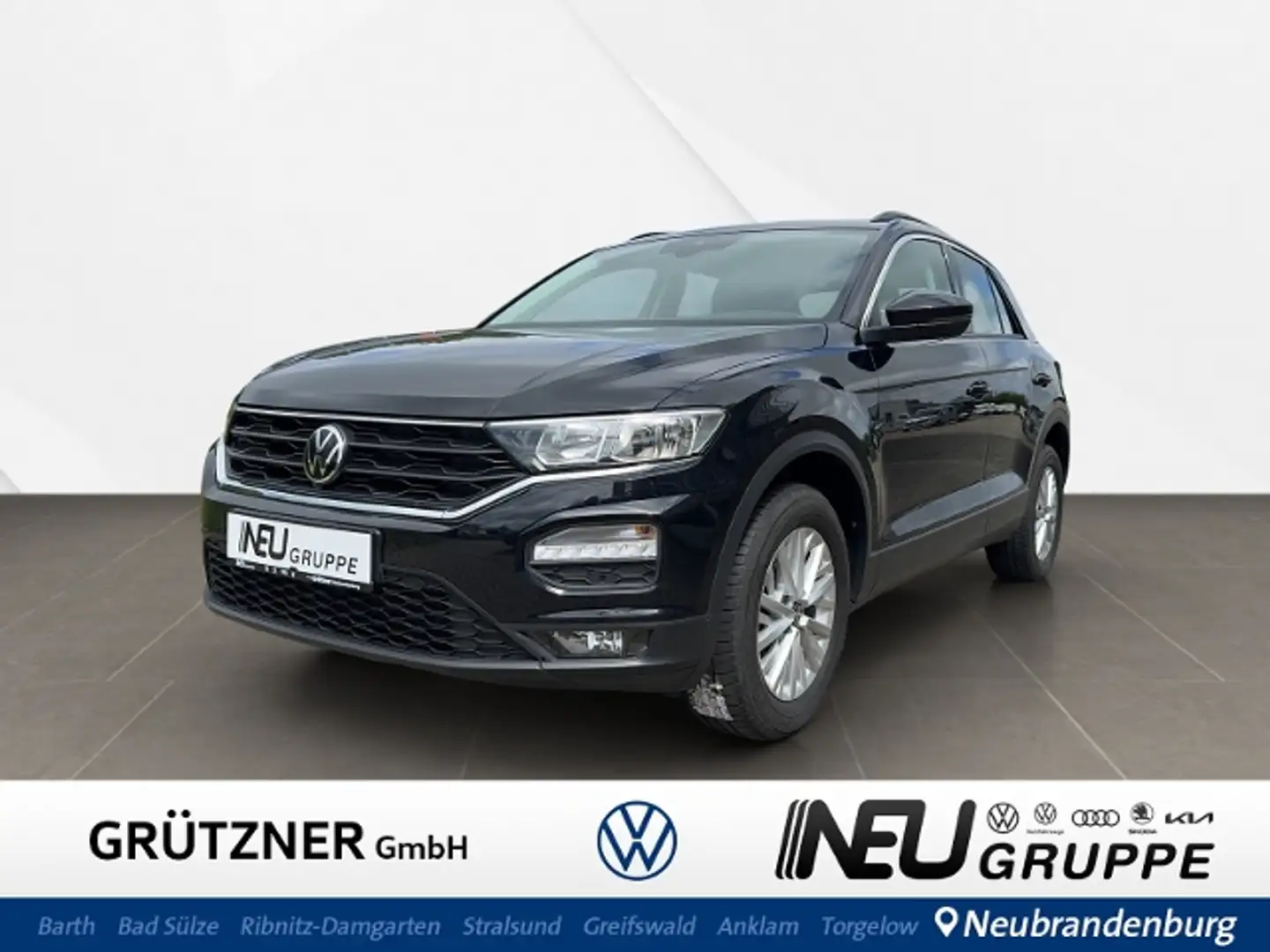 Volkswagen T-Roc 1.0 TSI ACC, PDC, SHZ,Telefon, Climatronic Zwart - 1