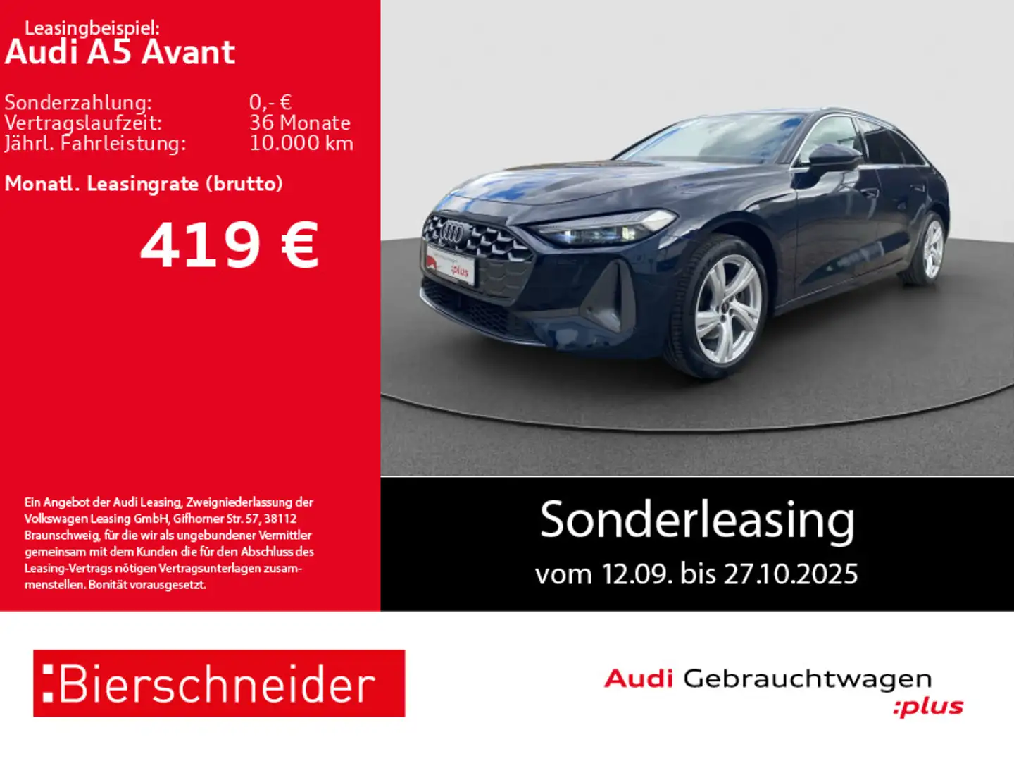 Audi A5 A5 Av TFSI qu advanced AHK LED ACC CAM Blau - 1