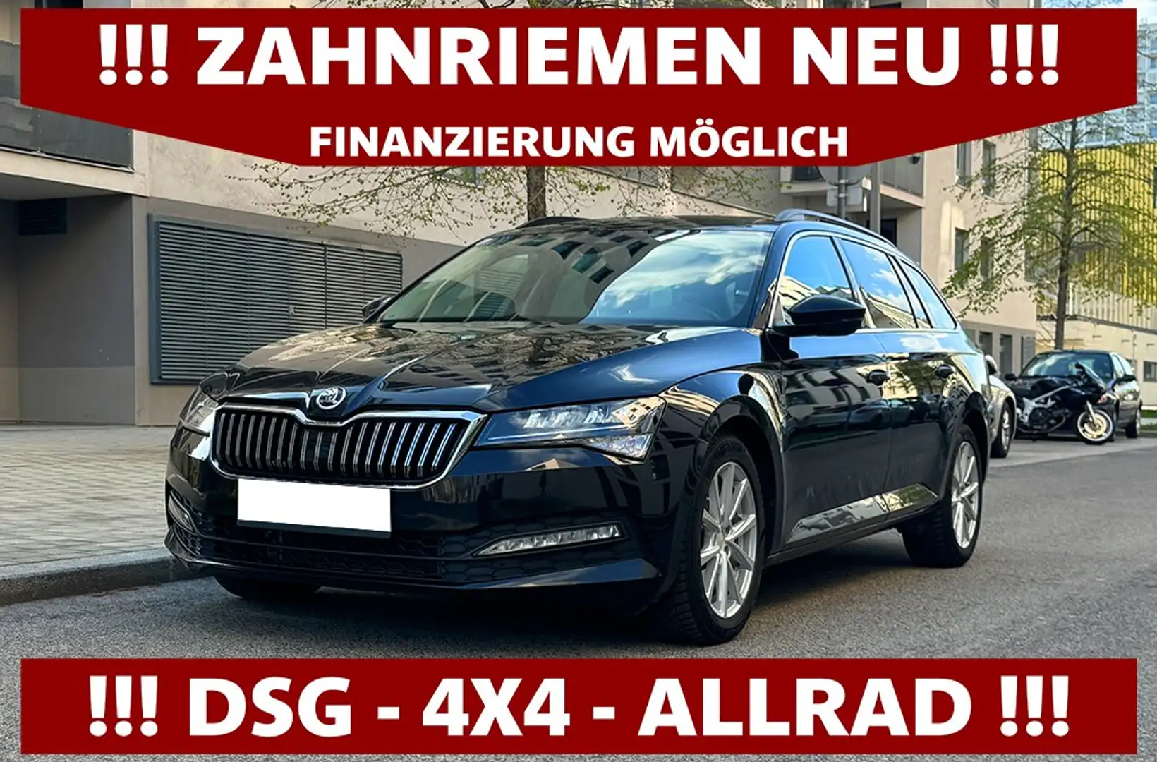 Skoda Superb 2,0 TDI DSG | ALLRAD | VIRTUAL | ZAHNRIEMEN NEU Schwarz - 1