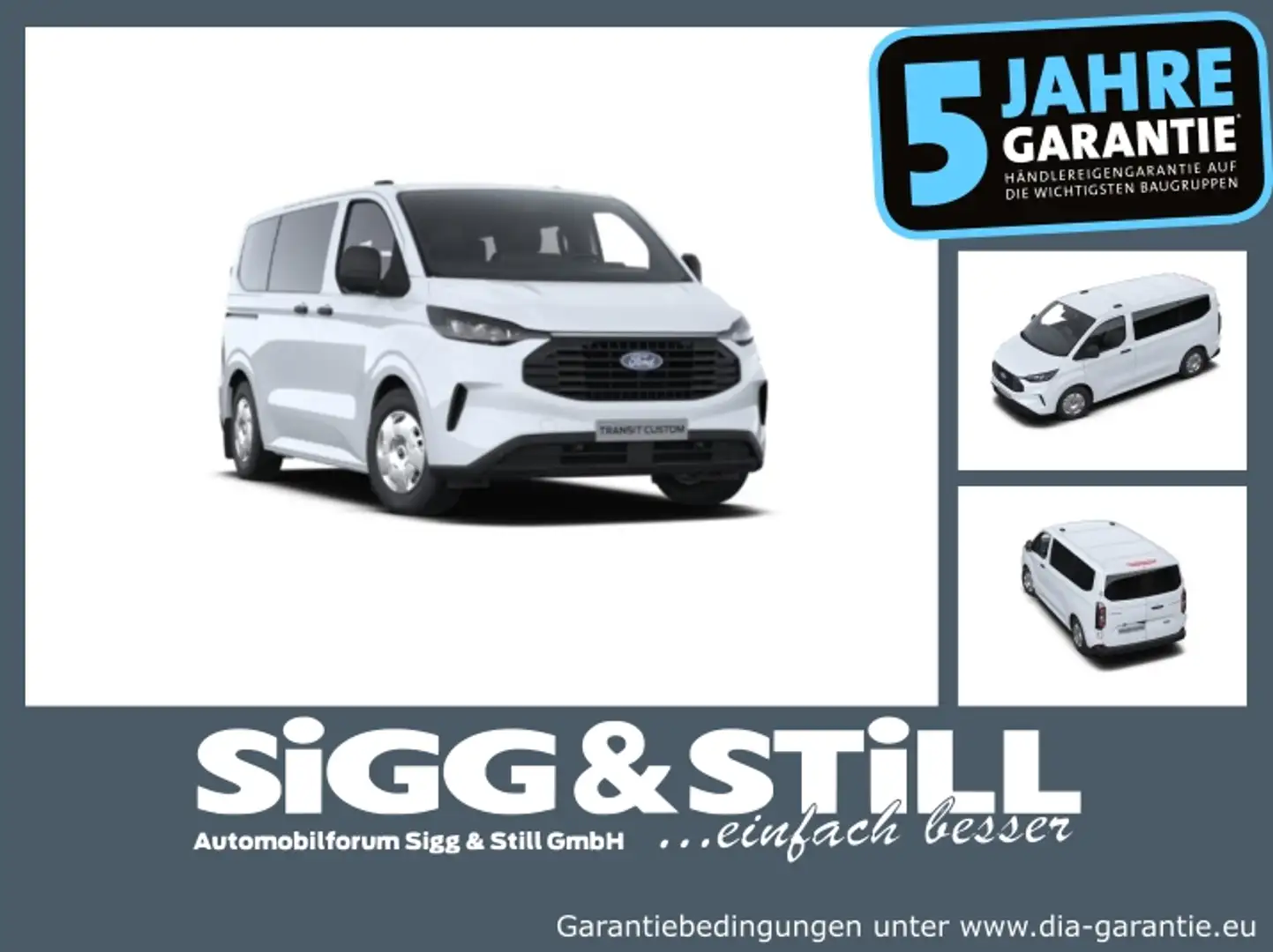 Ford Transit Custom Kombi Trend 320 L1 NAVI*LED*CAM Weiß - 1