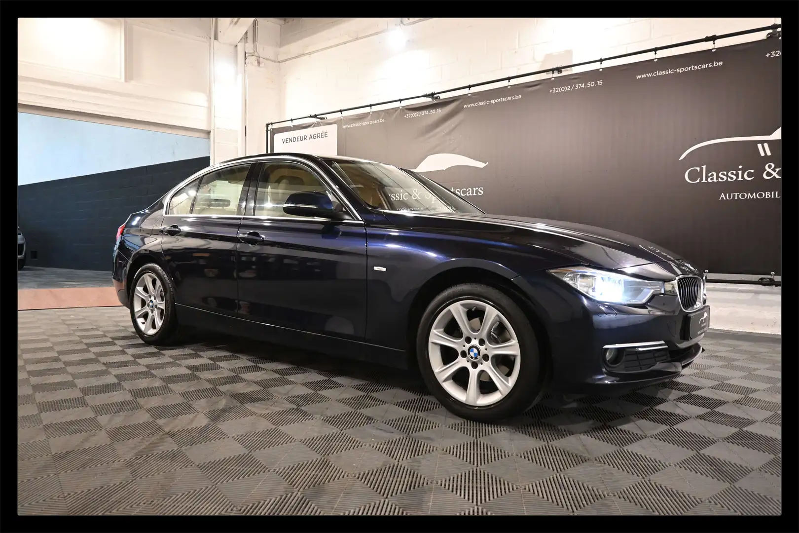 BMW 316 316i LUXURY / CUIR / GPS NAVI / XENON / TEL Bleu - 1
