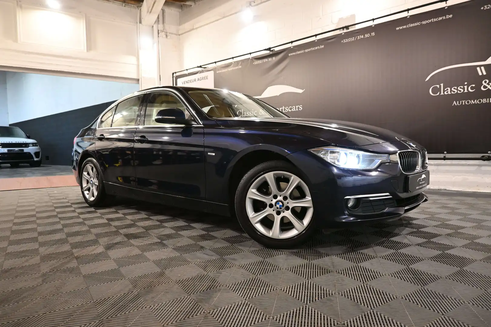 BMW 316 316i LUXURY / CUIR / GPS NAVI / XENON / TEL Bleu - 2
