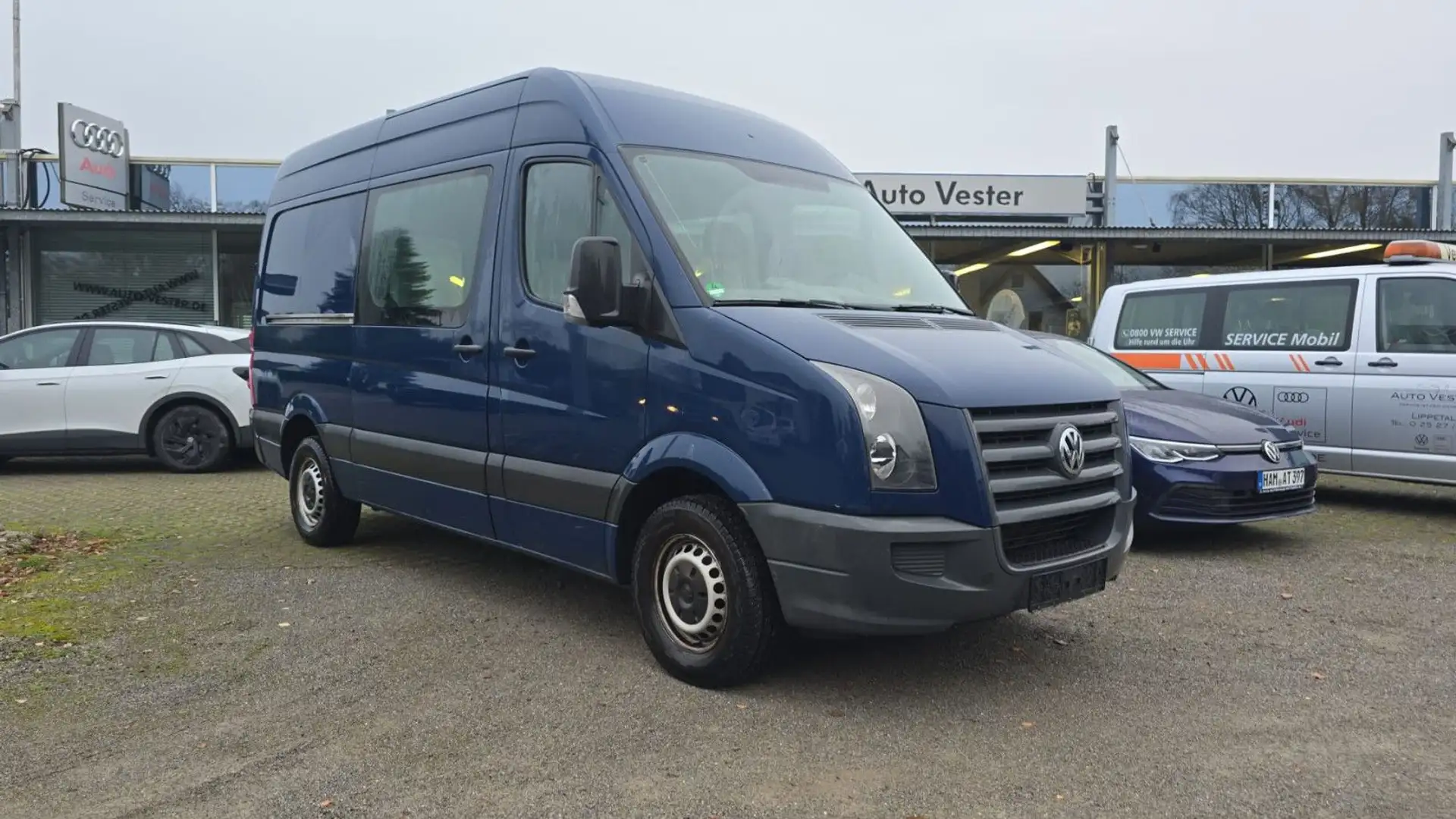 Volkswagen Crafter Kasten 35  L2H2 Mixto AHK  Tachog. Hochd Blau - 2