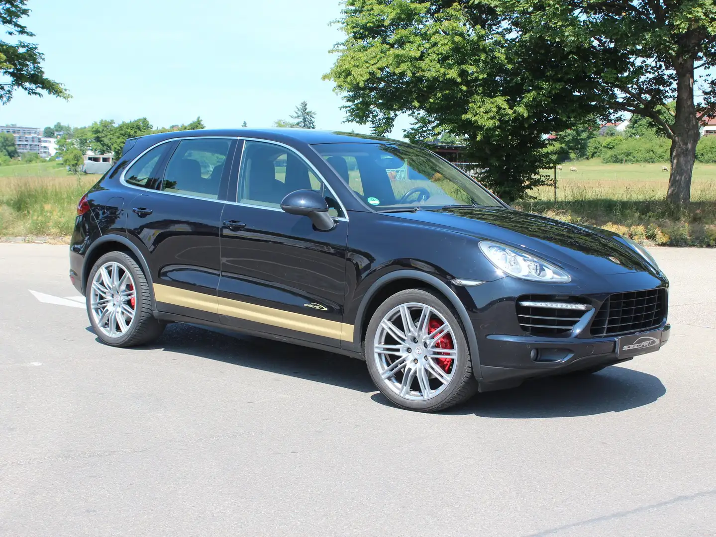 Porsche Cayenne V6 Diesel, orig. Turbo-Look, Luft, 21", Scheckheft Schwarz - 2