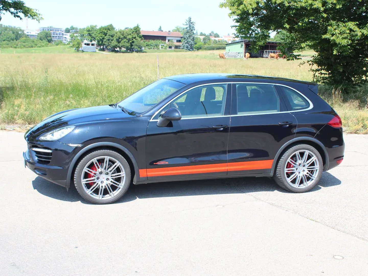 Porsche Cayenne V6 Diesel, orig. Turbo-Look, Luft, 21", Scheckheft Schwarz - 1
