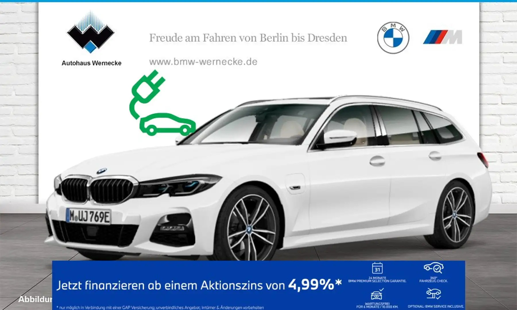 BMW 320 e xDrive Touring M Sport HiFi DAB WLAN AHK Blanc - 1
