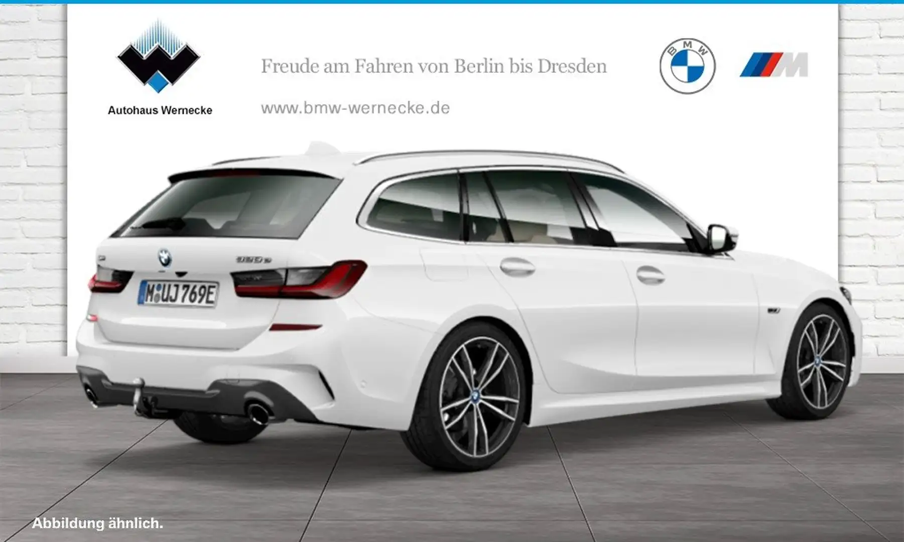 BMW 320 e xDrive Touring M Sport HiFi DAB WLAN AHK Blanc - 2