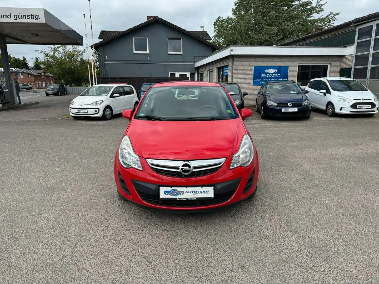 Opel Corsa D Active 1,4L/ 1 HAND/HU+SERVICE NEU/KLIMA Rot - 2