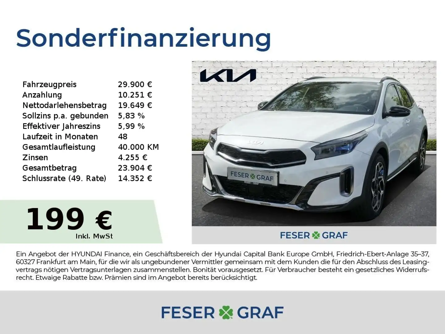 Kia XCeed 1.5T 140 DCT7 GT-Line Navi Blanc - 1