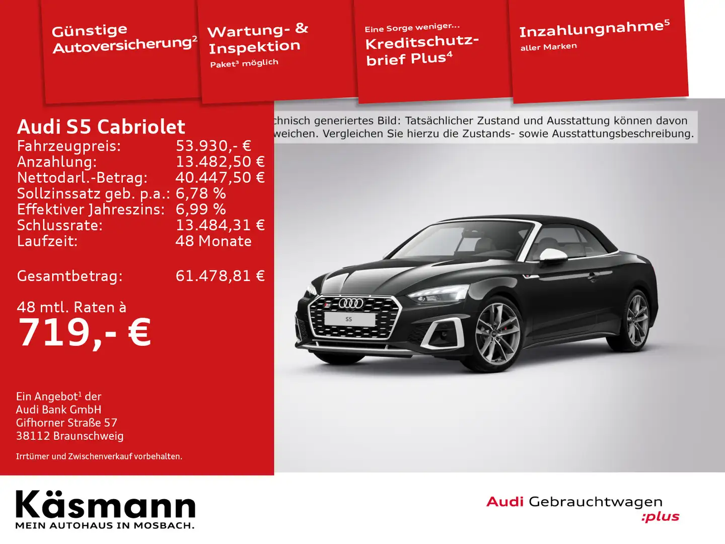 Audi S5 quattro MATRIX NAV KAM SHZ GRA PDC Schwarz - 2