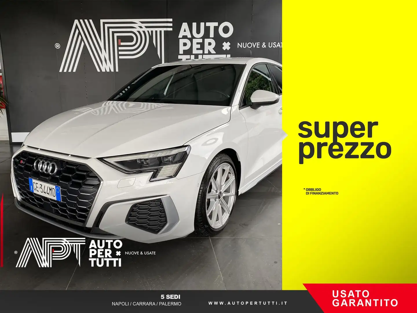 Audi S3 A3 Sportback S3 2.0 tfsi quattro s-tronic Blanc - 1