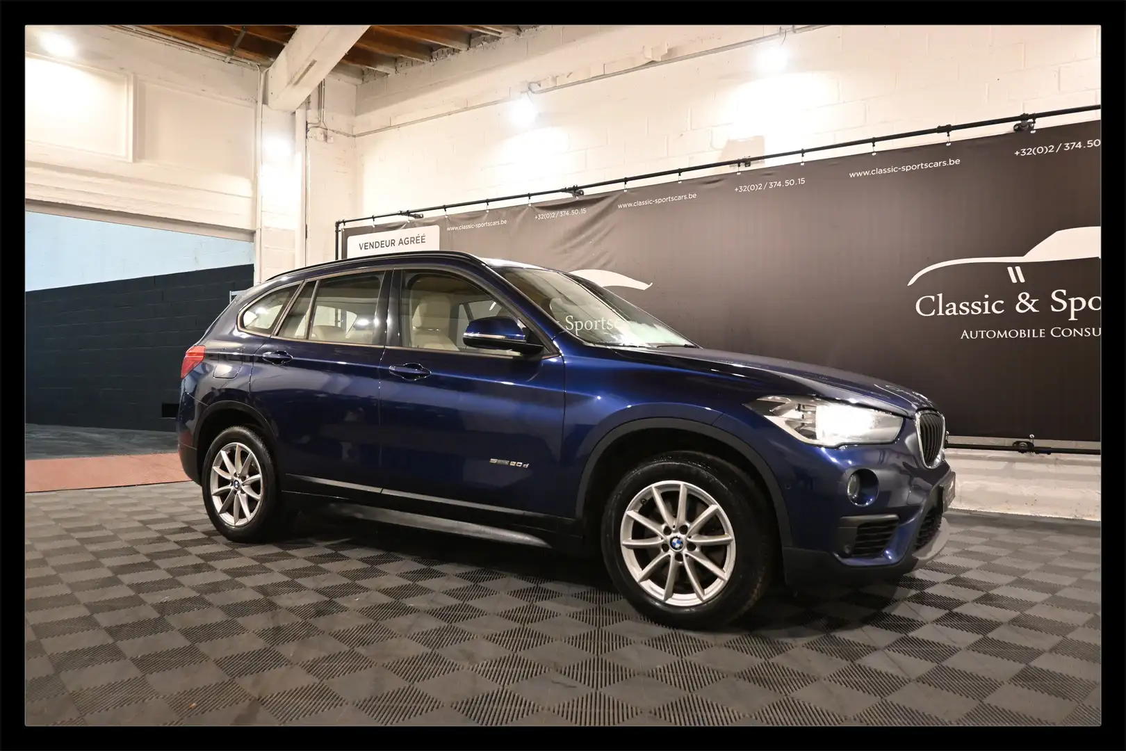 BMW X1 2.0 dA sDrive20 / HEAD UP / GPS NAVI / PDC Blauw - 1