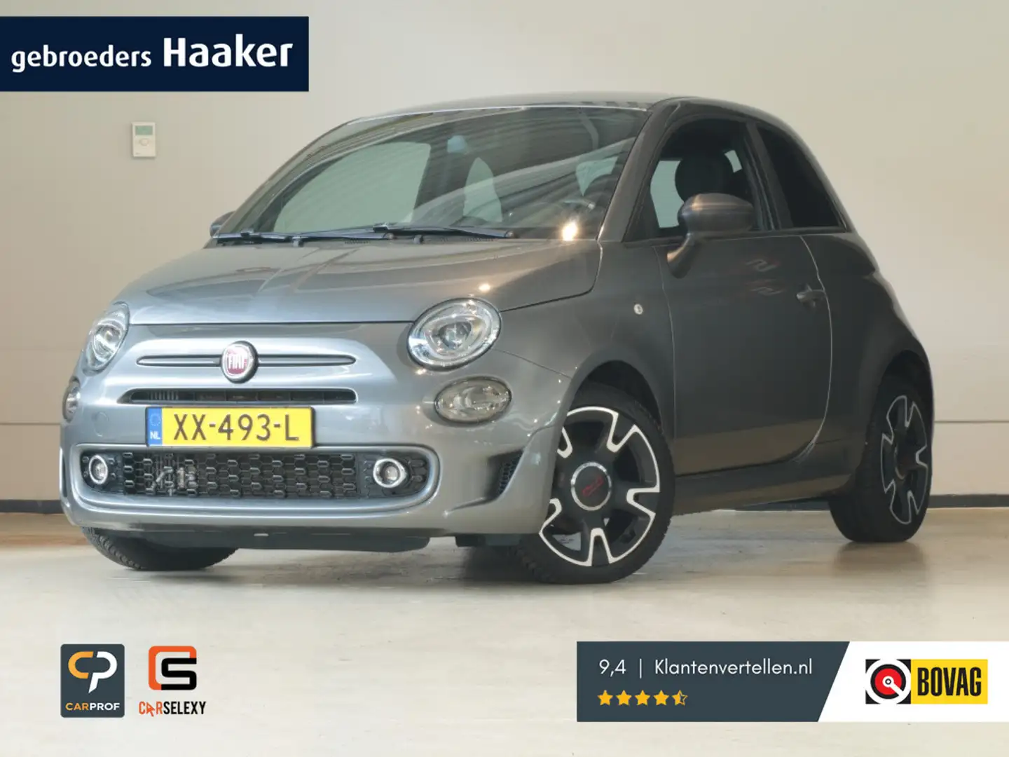 Fiat 500 80pk Sport Grijs - 1