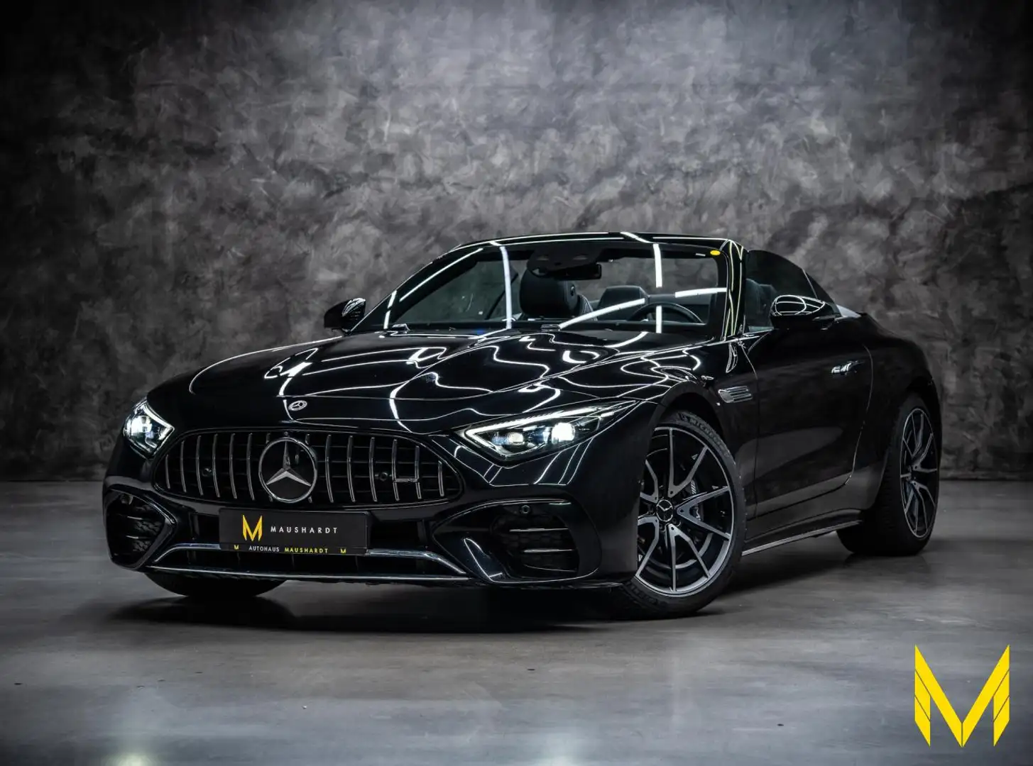 Mercedes-Benz SL 43 AMG PREMIUM+|V8|HAL|DIS|DiLi|HUD|SiKLi|BUR Noir - 1