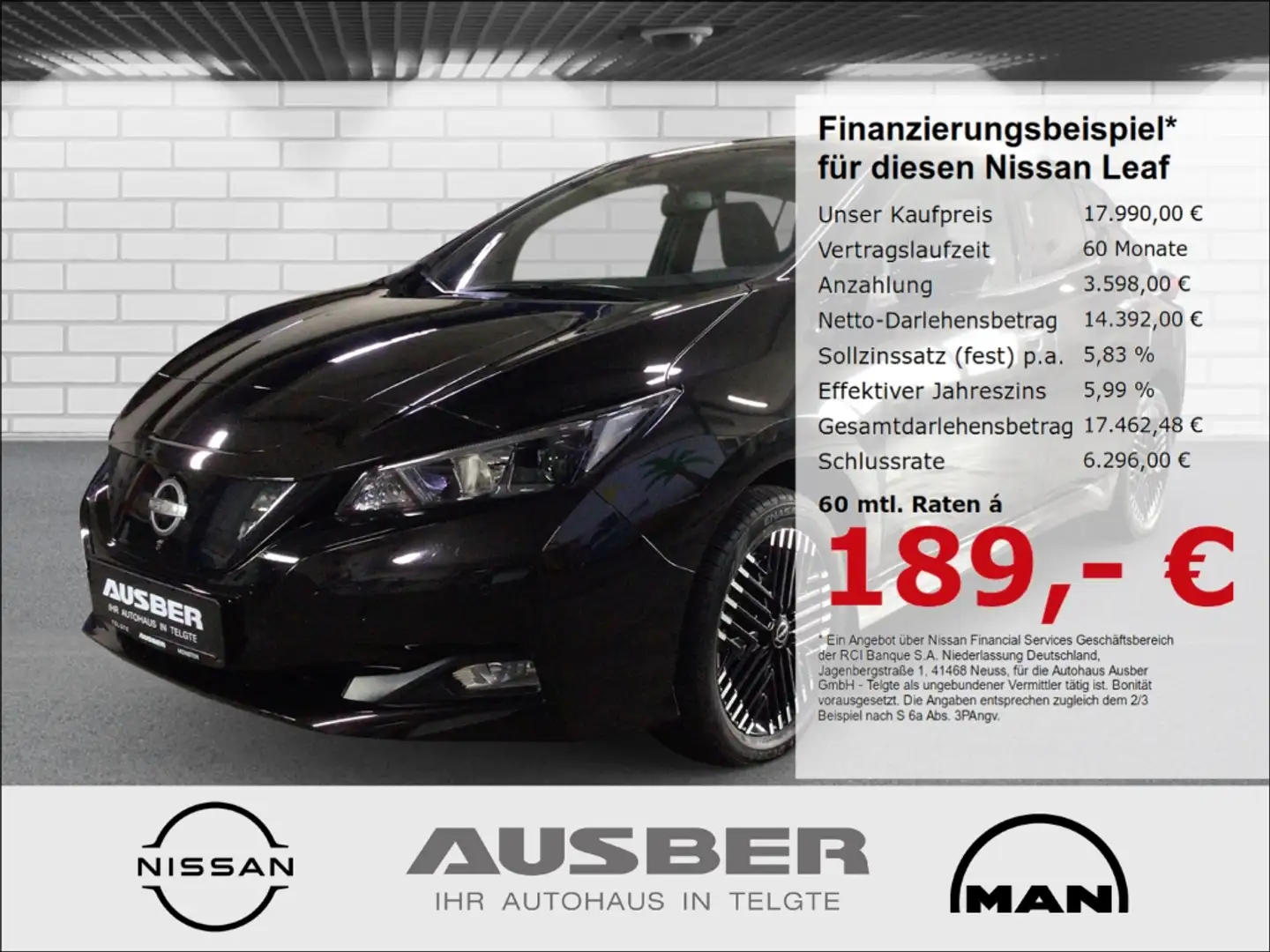 Nissan Leaf e+ N-Connecta 62 kWh Winter-Paket Noir - 1
