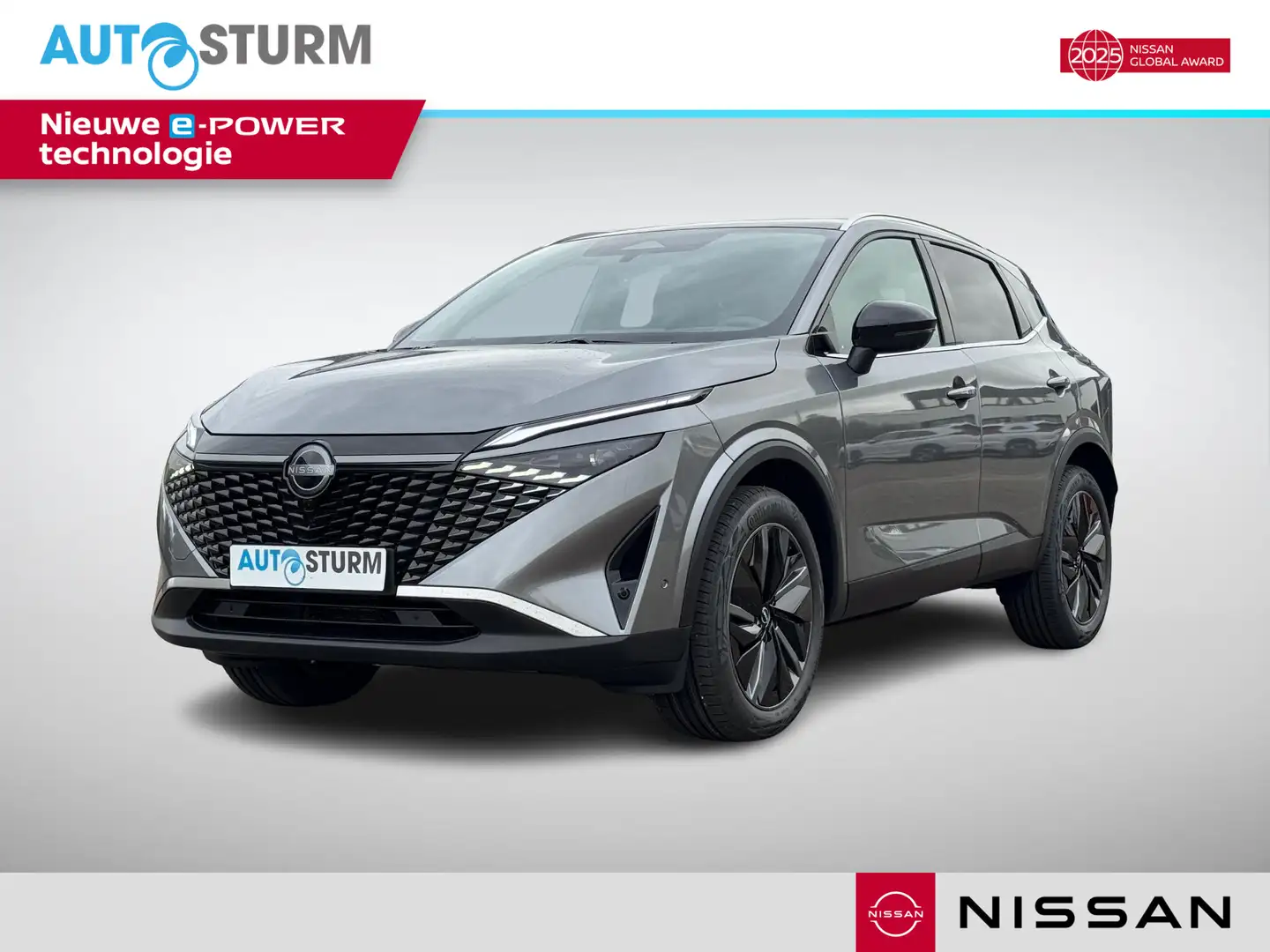 Nissan Qashqai 1.5 e-Power Tekna Panoramadak + Cold Pack, Nieuwe Gris - 1