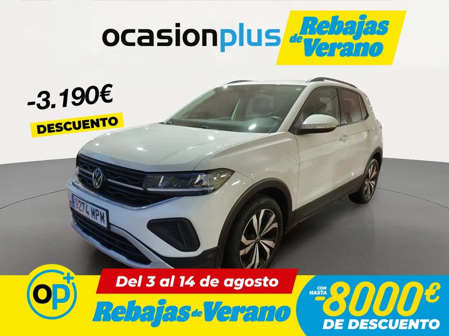 Volkswagen T-Cross 1.0 TSI Más Aut. 85kW Blanco - 1