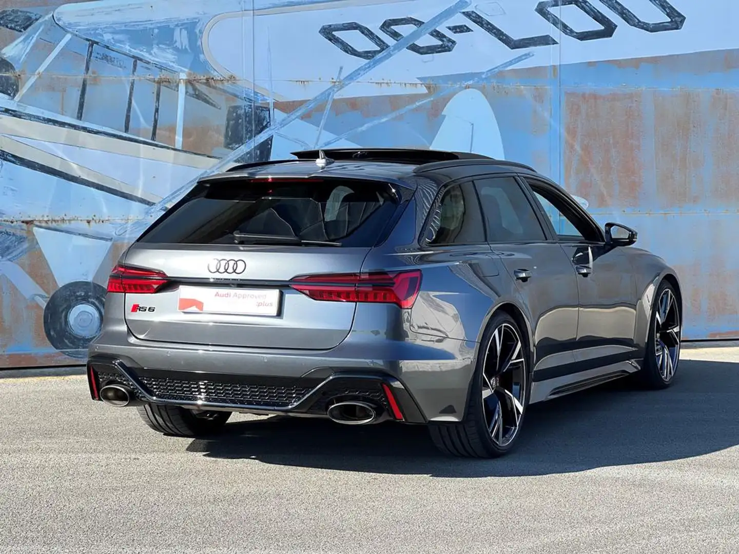 Audi RS6 Avant 1OWNER*NIEUWSTAAT*4L V8 600pk*HUD*360°CAMERA*B&O*KEYLESS*PANO*DRC*TOPWAY.BE Gris - 2