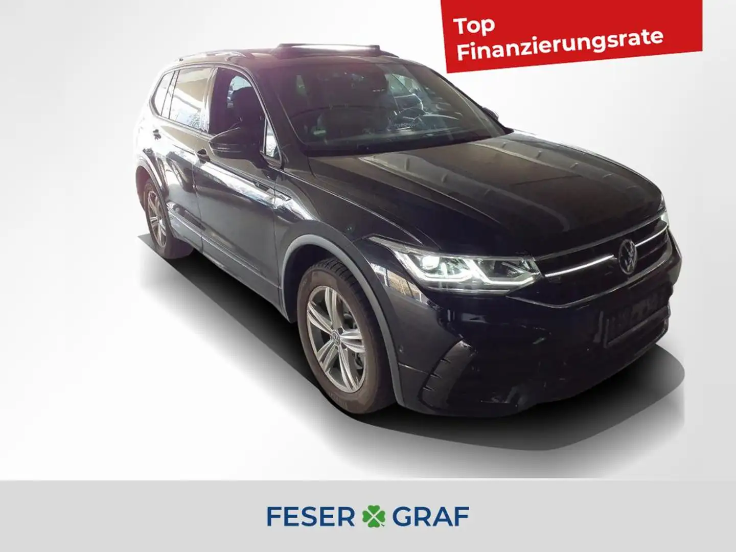 Volkswagen Tiguan Allspace 2.0 TDI R-Line Black Style 4Motion DSG ACC / DAB / Schwarz - 1