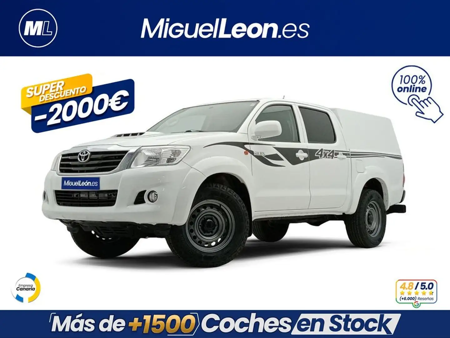 Toyota Hilux 2.5 D-4D Cabina Doble GX Blanc - 1